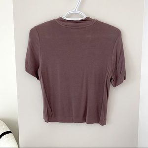 Aritzia mauve top
